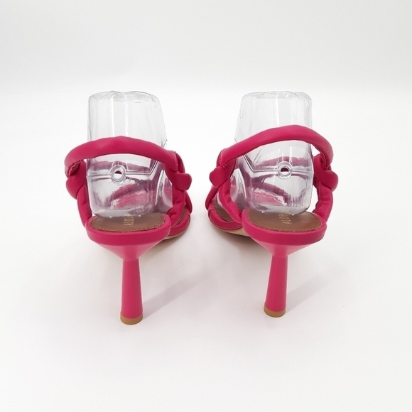 ALOHAS | Sheila Square Toe Leather Sandals in Barbie Pink - Picture 7 of 11